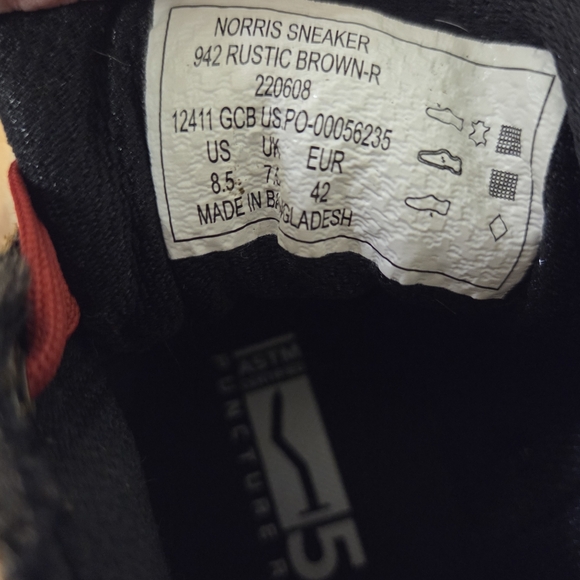 5.11 Tactical Norris Men's Sneaker Shoes Vibram WorkWear, Size 8.5 - Picture 7 of 7